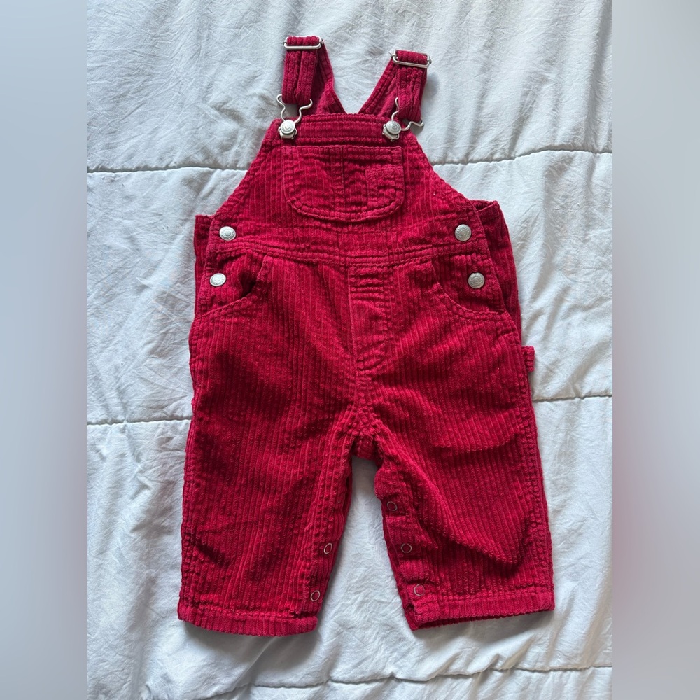 ✨GAP Red Corduroy Overalls - Picture 2 of 9